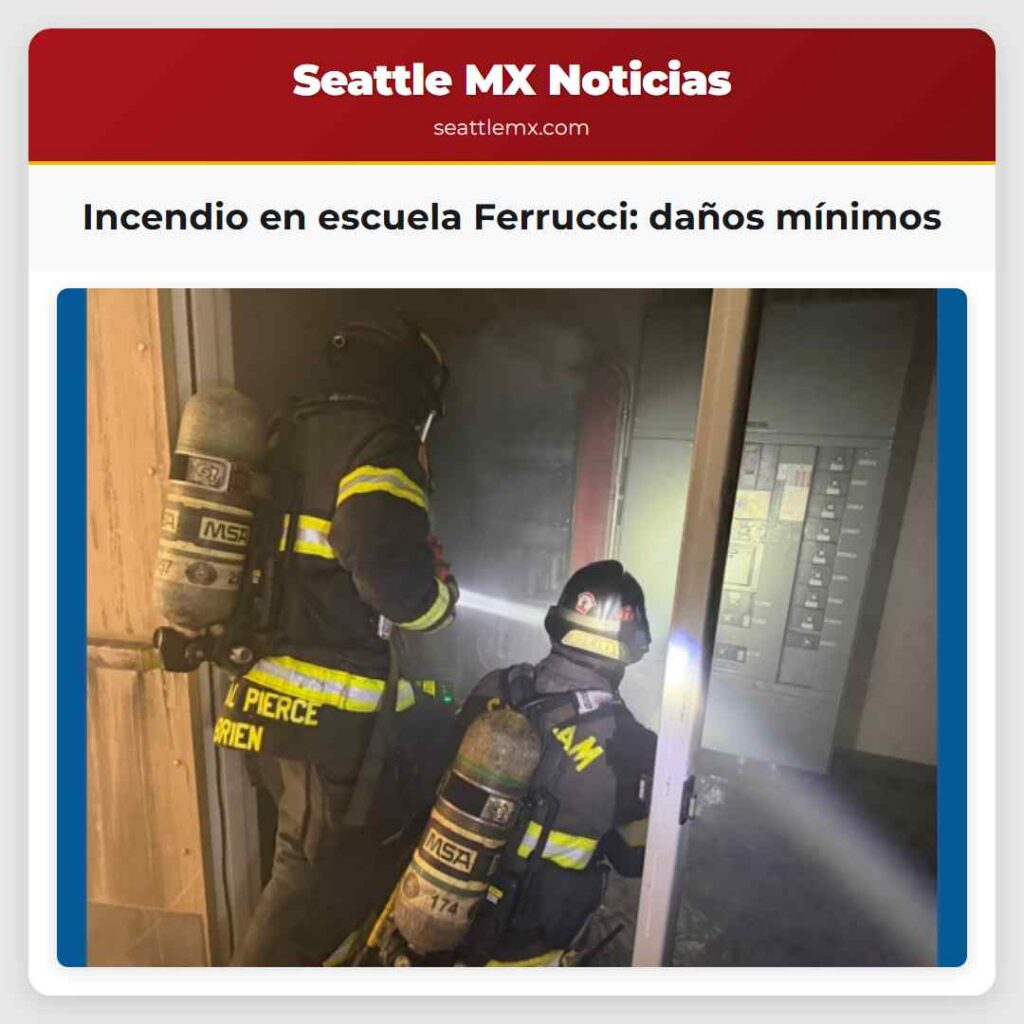Incendio en escuela Ferrucci: daños mínimos