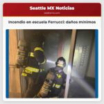 Incendio en la escuela Ferrucci daños mínimos por humo y agua
