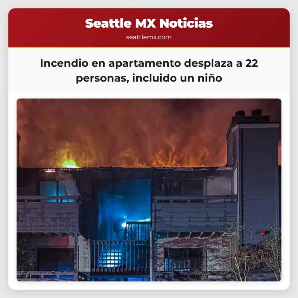 Incendio en apartamento desplaza a 22 personas,