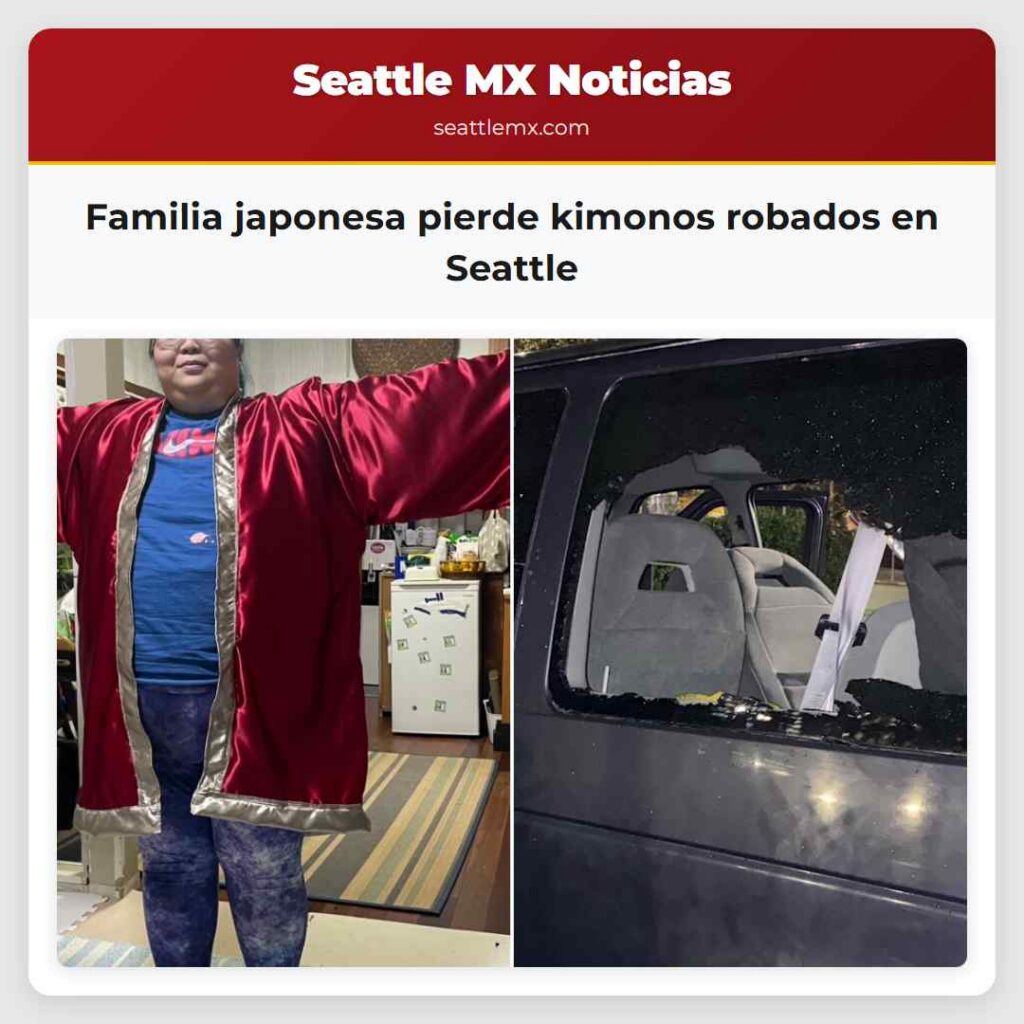 Familia japonesa pierde kimonos robados en Seattle