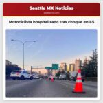 Motociclista hospitalizado tras choque en I-5