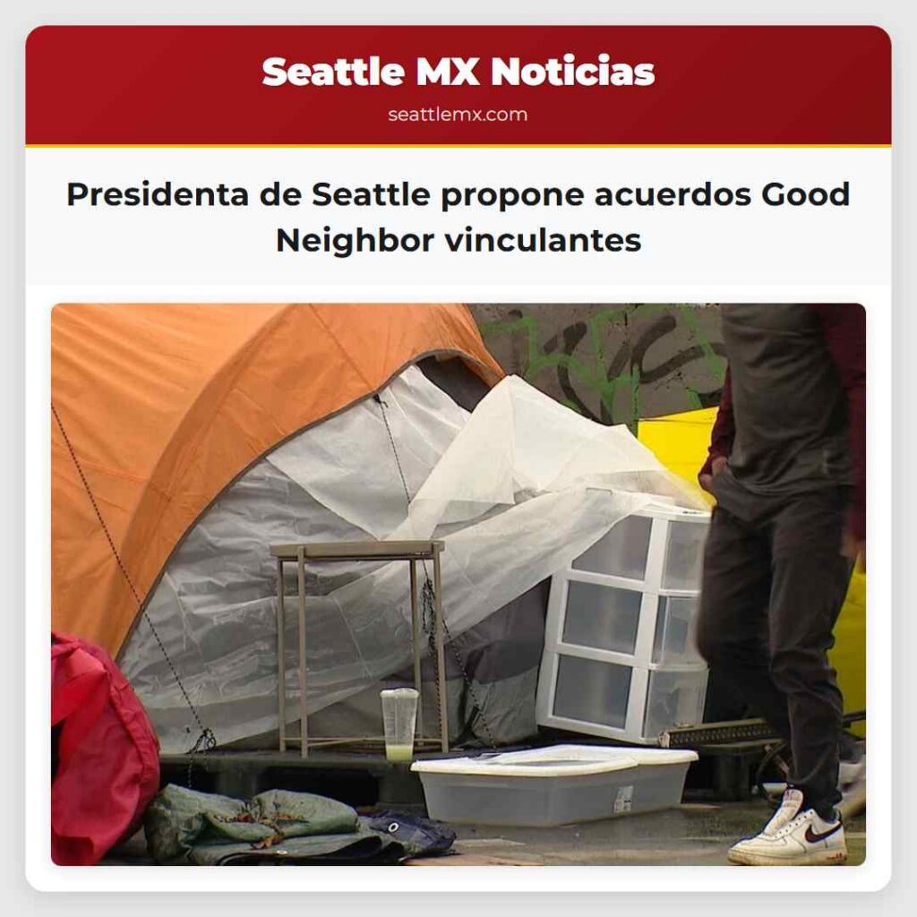 Presidenta de Seattle propone acuerdos Good