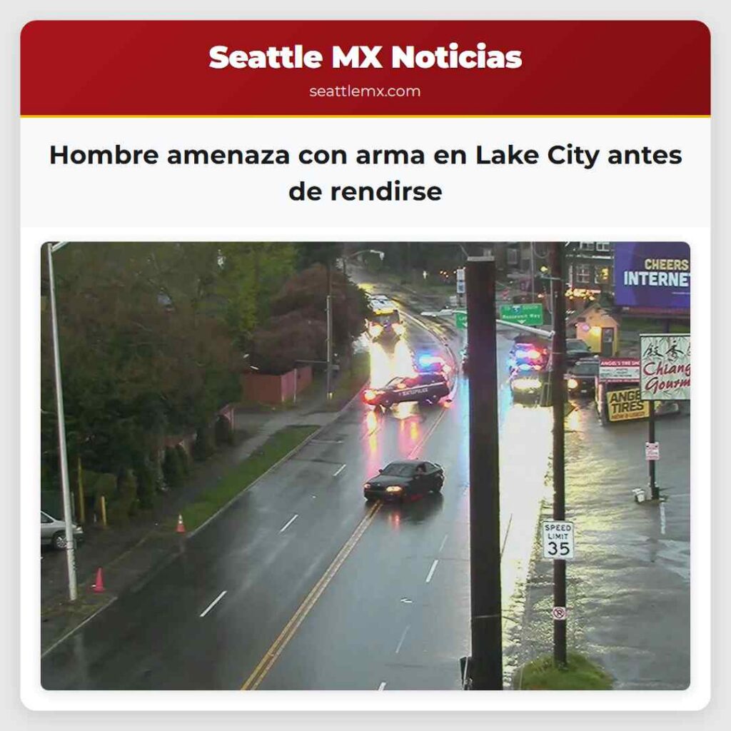 Hombre amenaza con arma en Lake City antes de
