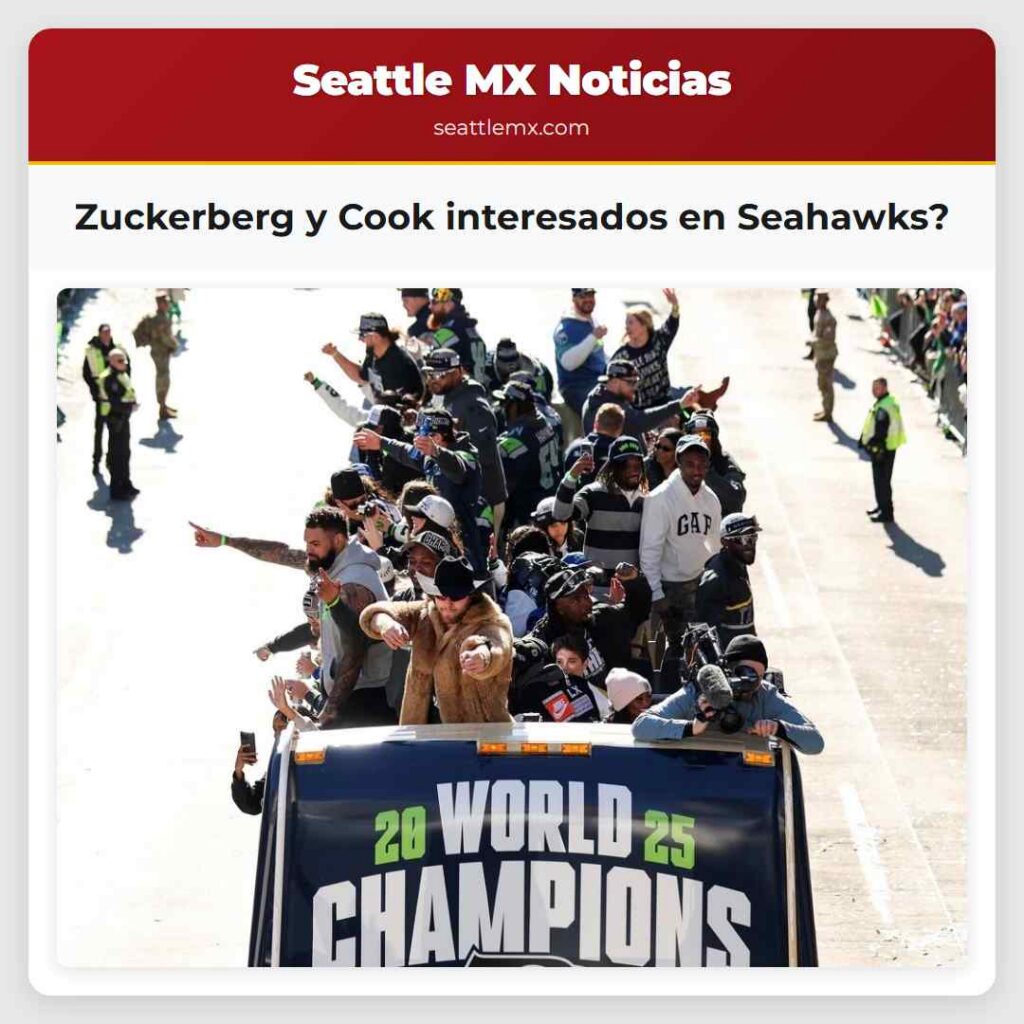 Zuckerberg y Cook interesados en Seahawks?