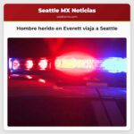 Un hombre herido en Everett viaja hacia el hospital de Seattle