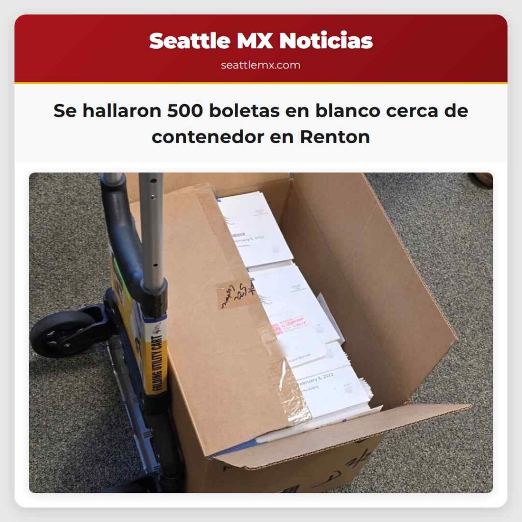 Se hallaron 500 boletas en blanco cerca de