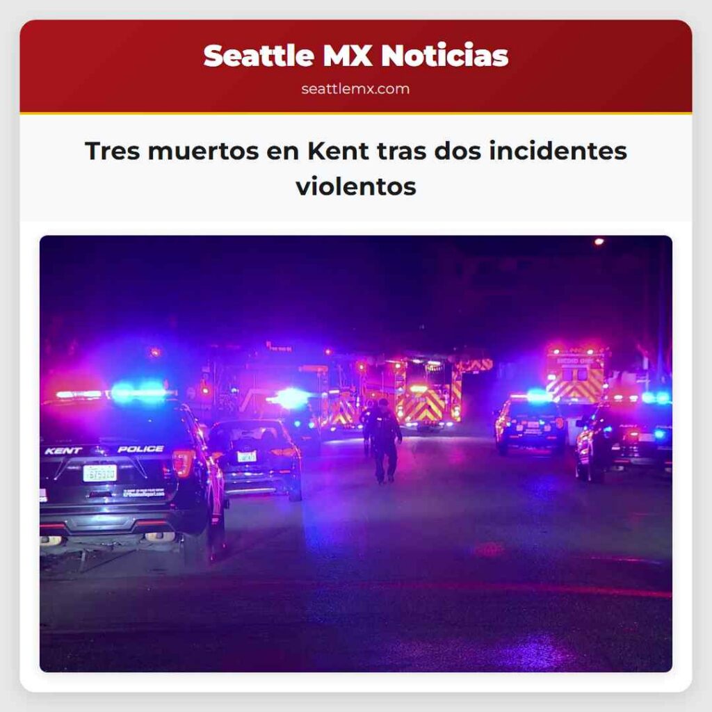 Tres muertos en Kent tras dos incidentes violentos