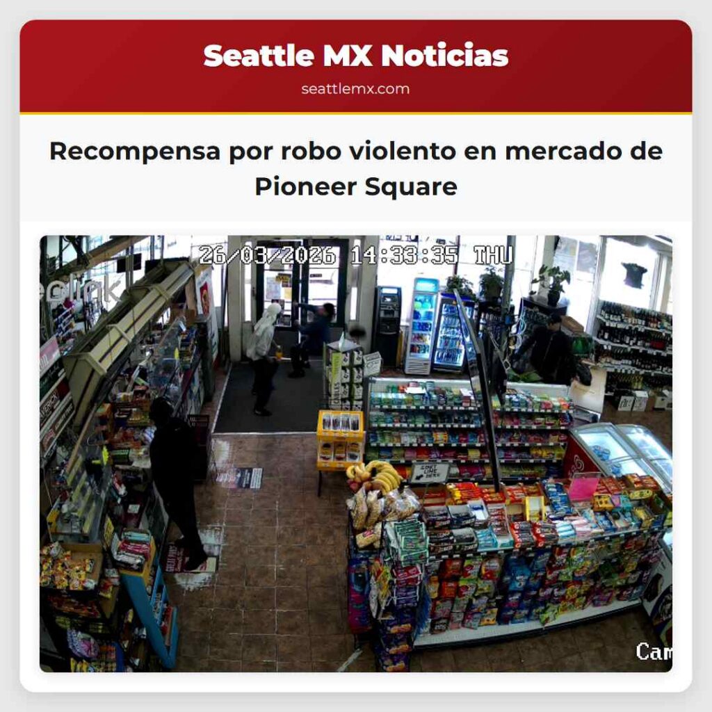 Recompensa por robo violento en mercado de