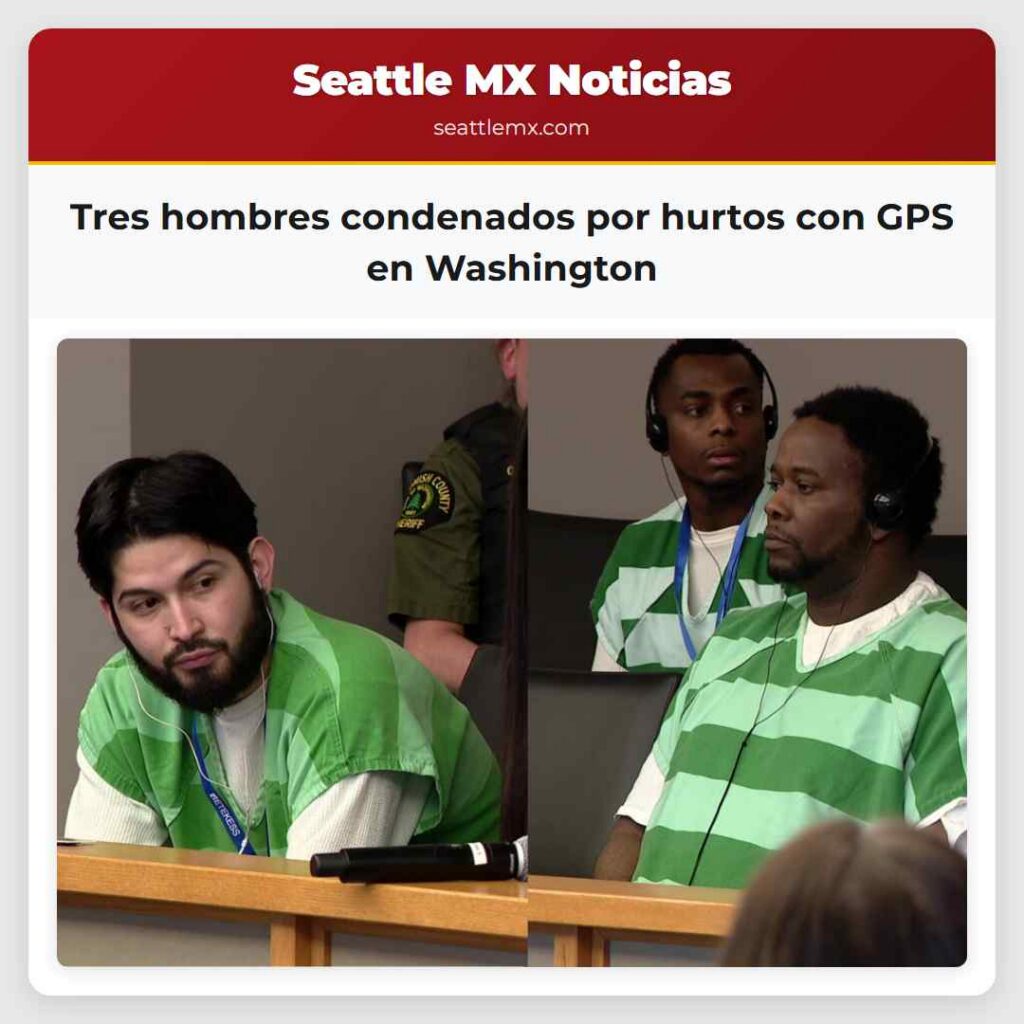 Tres hombres condenados por hurtos con GPS en