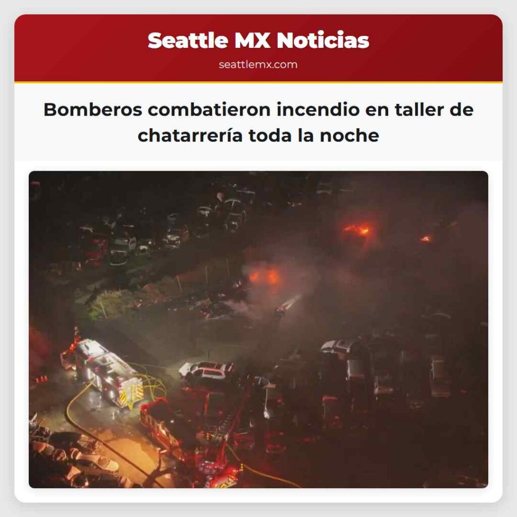 Bomberos combatieron incendio en taller de