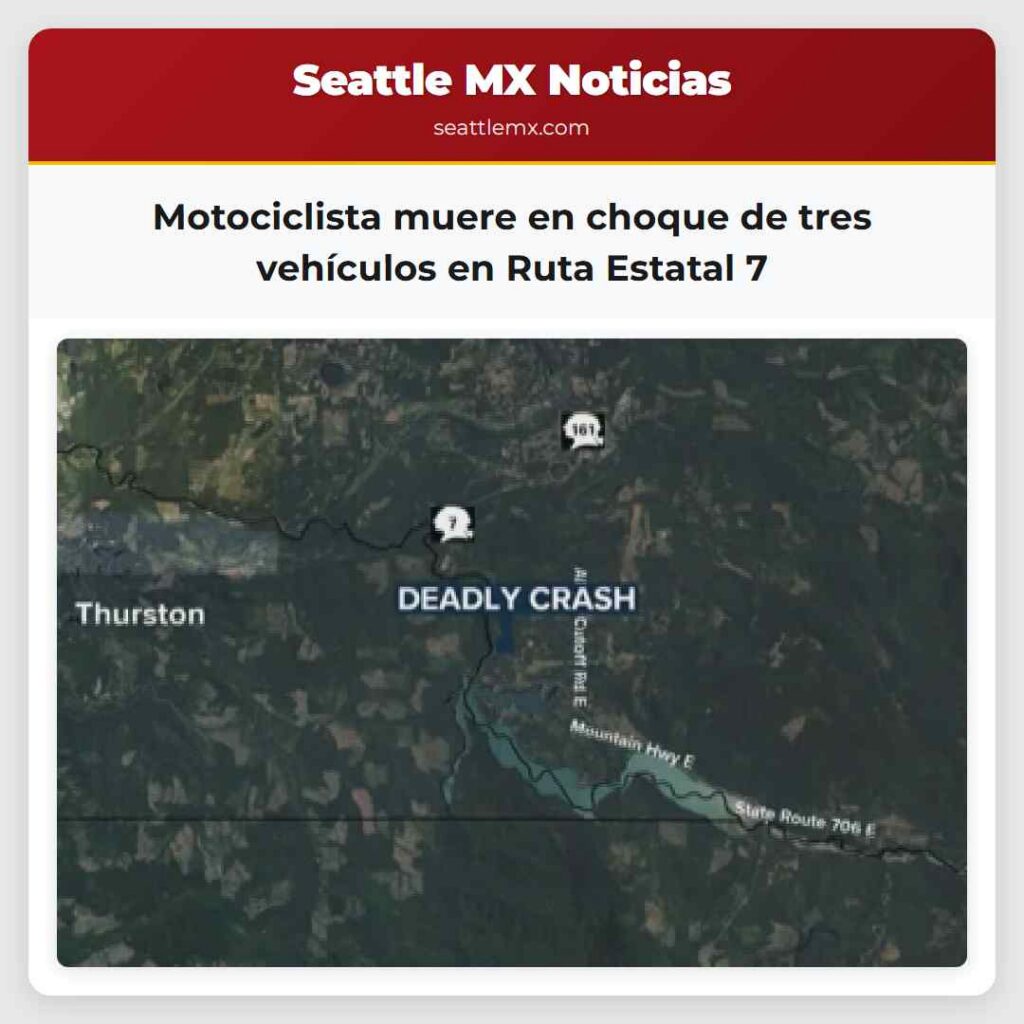 Motociclista muere en choque de tres vehículos en