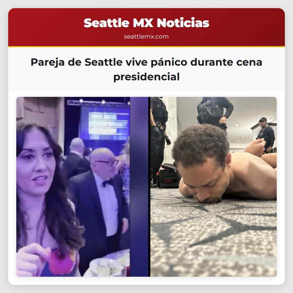 Pareja de Seattle vive pánico durante cena