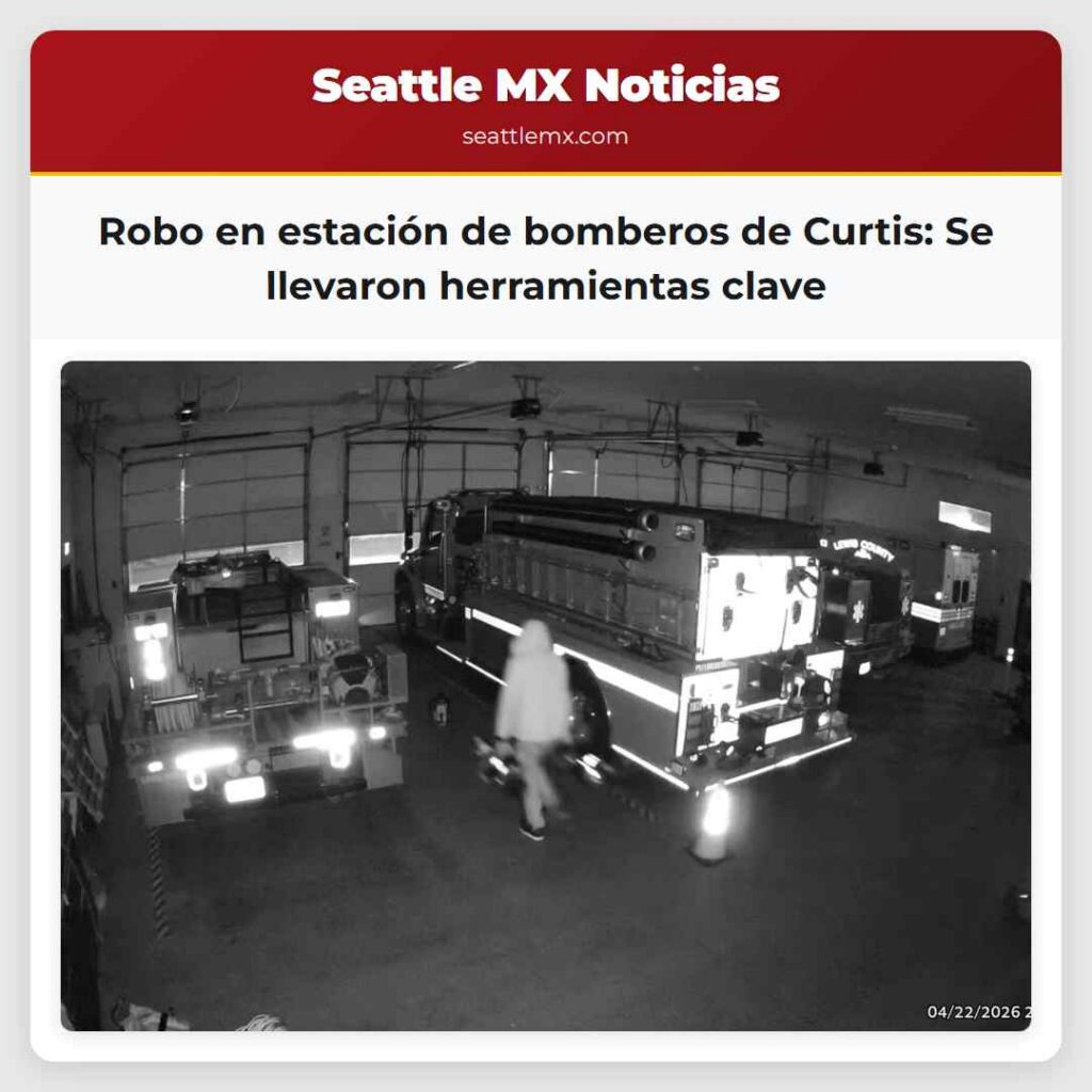 Robo en estación de bomberos de Curtis: Se