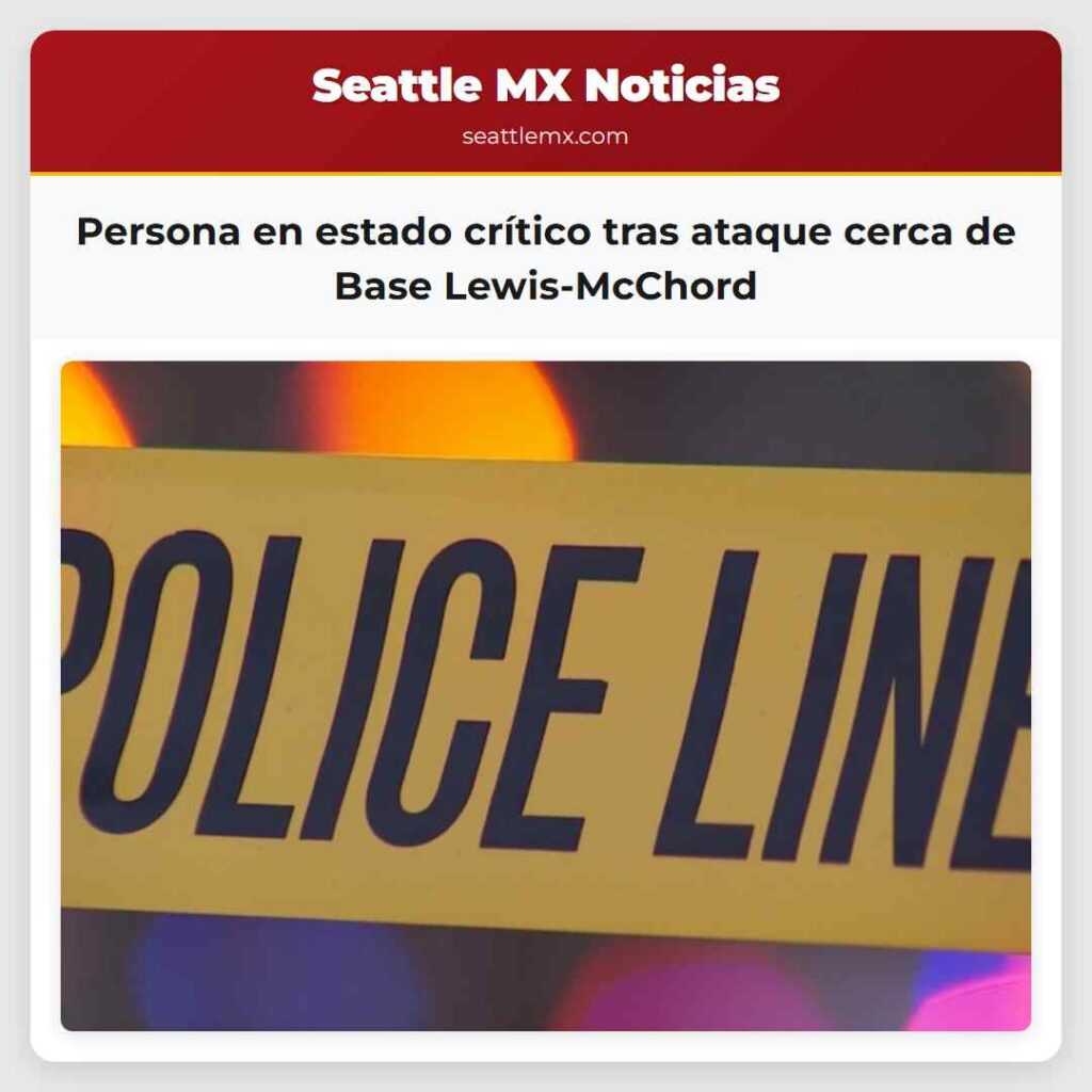 Persona en estado crítico tras ataque cerca de