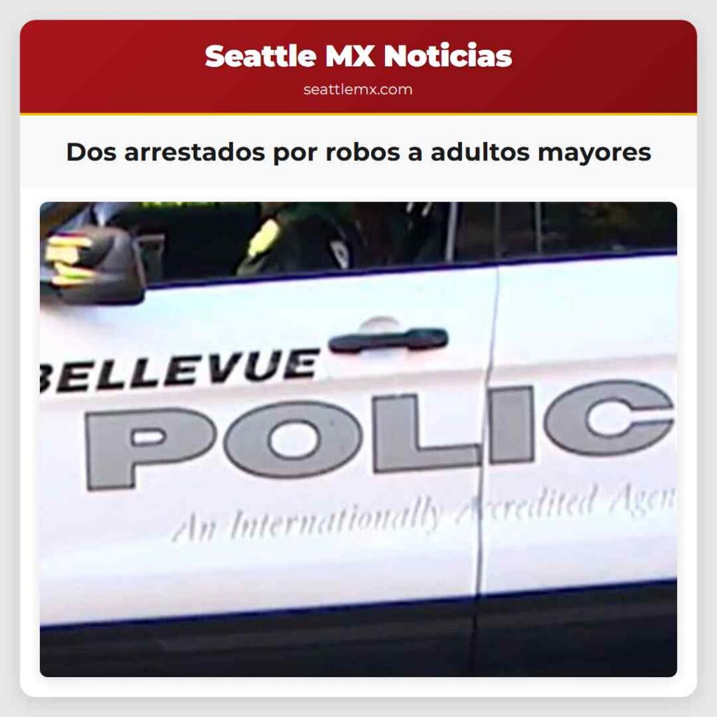 Dos arrestados por robos a adultos mayores