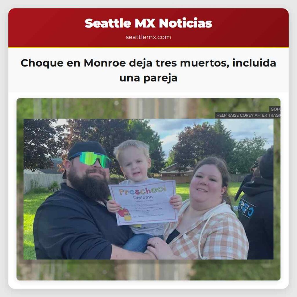 Choque en Monroe deja tres muertos, incluida una