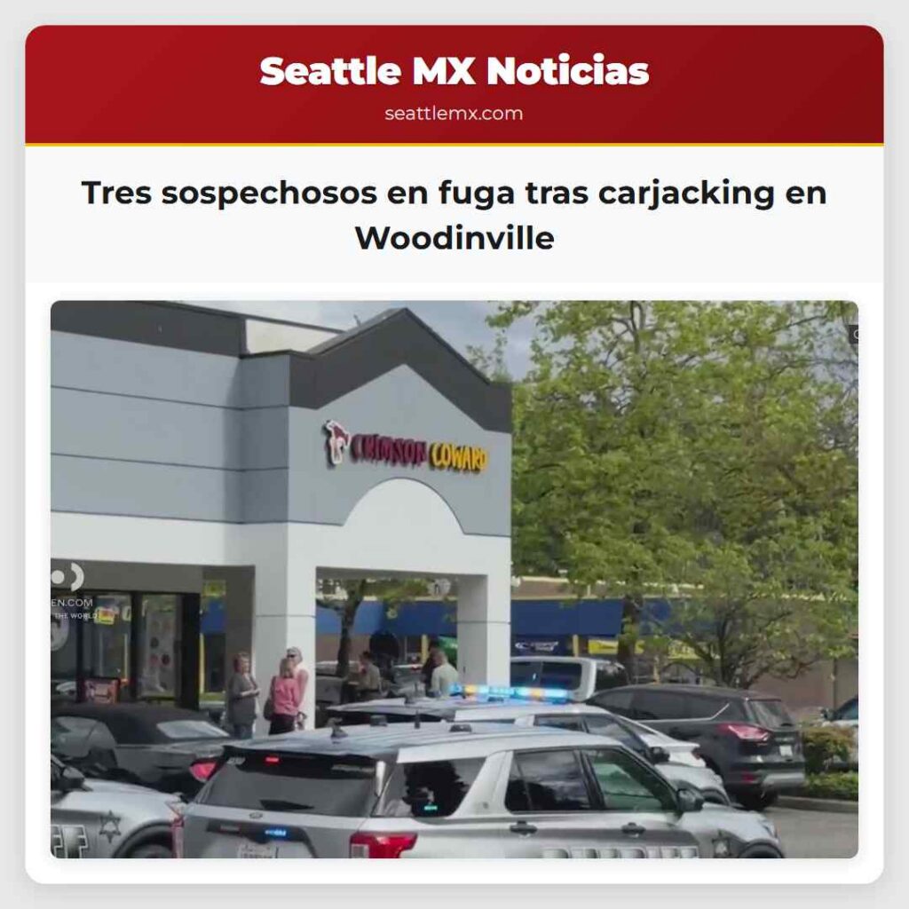 Tres sospechosos en fuga tras carjacking en
