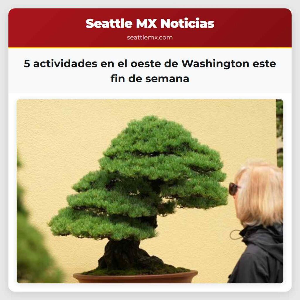 5 actividades en el oeste de Washington este fin
