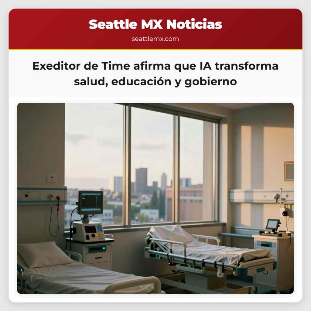 Exeditor de Time afirma que IA transforma salud,