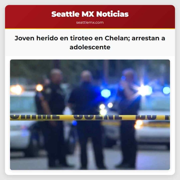 Joven herido en tiroteo en Chelan arrestan a adolescente
