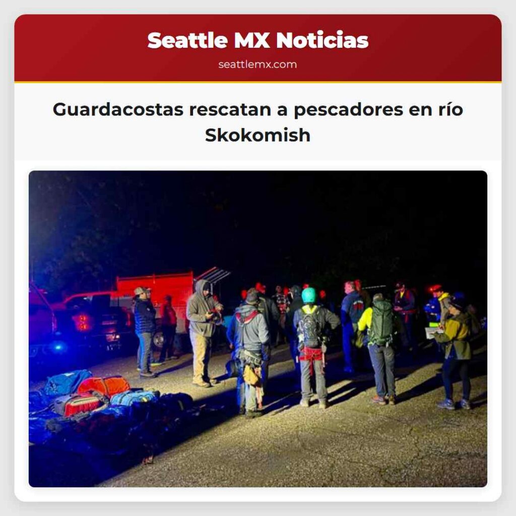 Guardacostas rescatan a pescadores en río