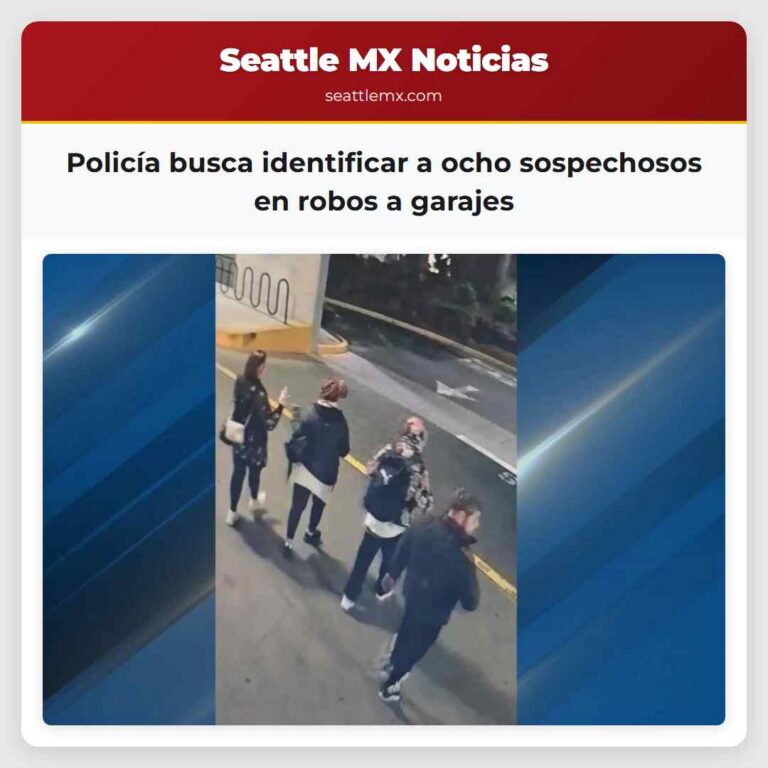 Policía busca identificar a ocho sospechosos en robos a garajes