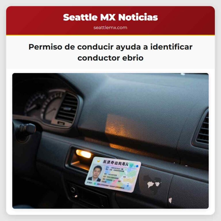Permiso de conducir ayuda a identificar conductor ebrio