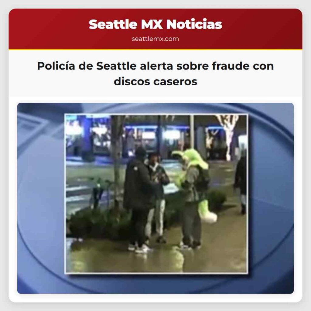 Policía de Seattle alerta sobre fraude con discos