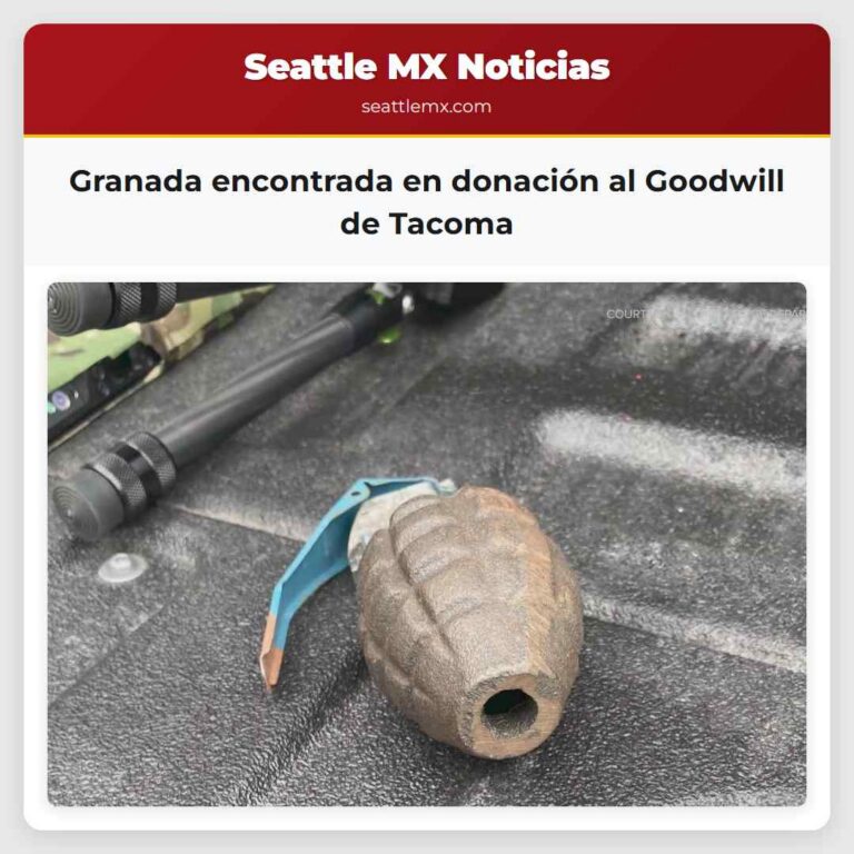 Granada encontrada en donación al Goodwill de Tacoma