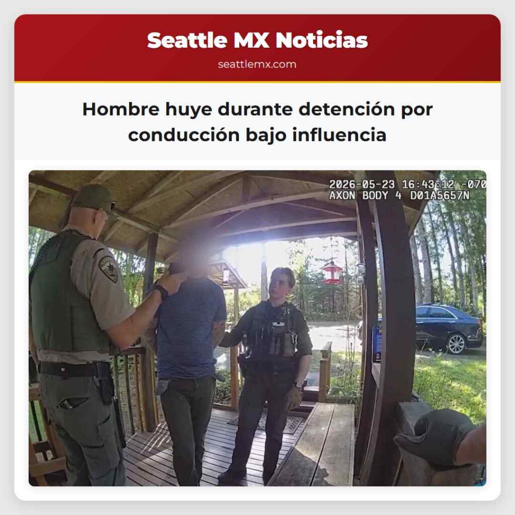 Hombre huye durante detención por conducción bajo