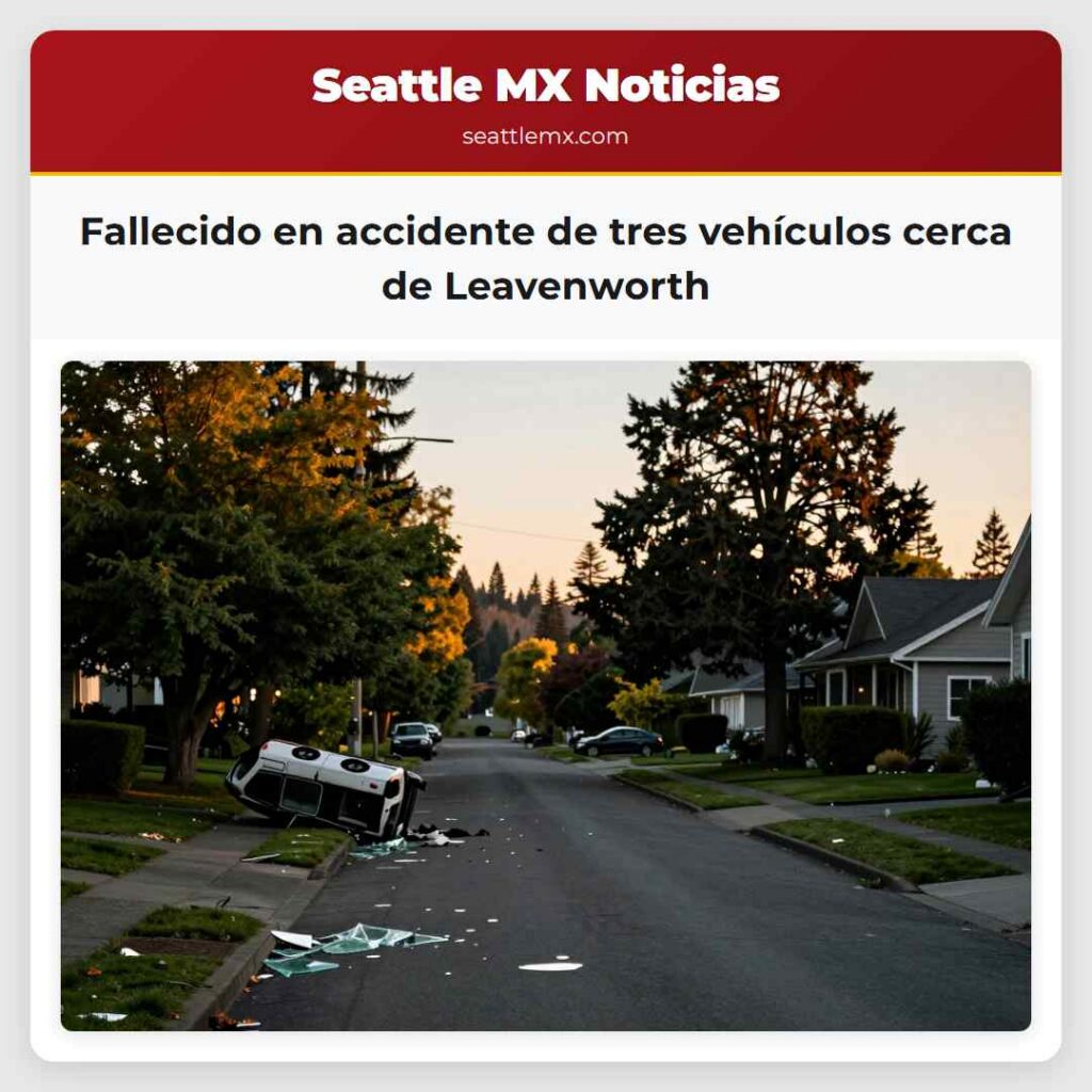 Fallecido en accidente de tres vehículos cerca de