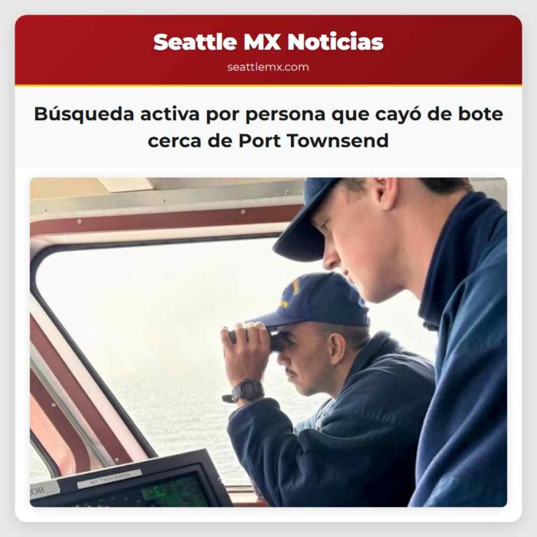 Búsqueda activa por persona que cayó de bote cerca de Port Townsend