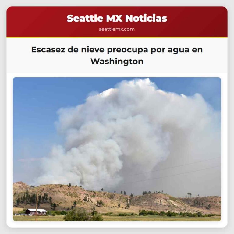 Escasez de nieve preocupa por agua en Washington