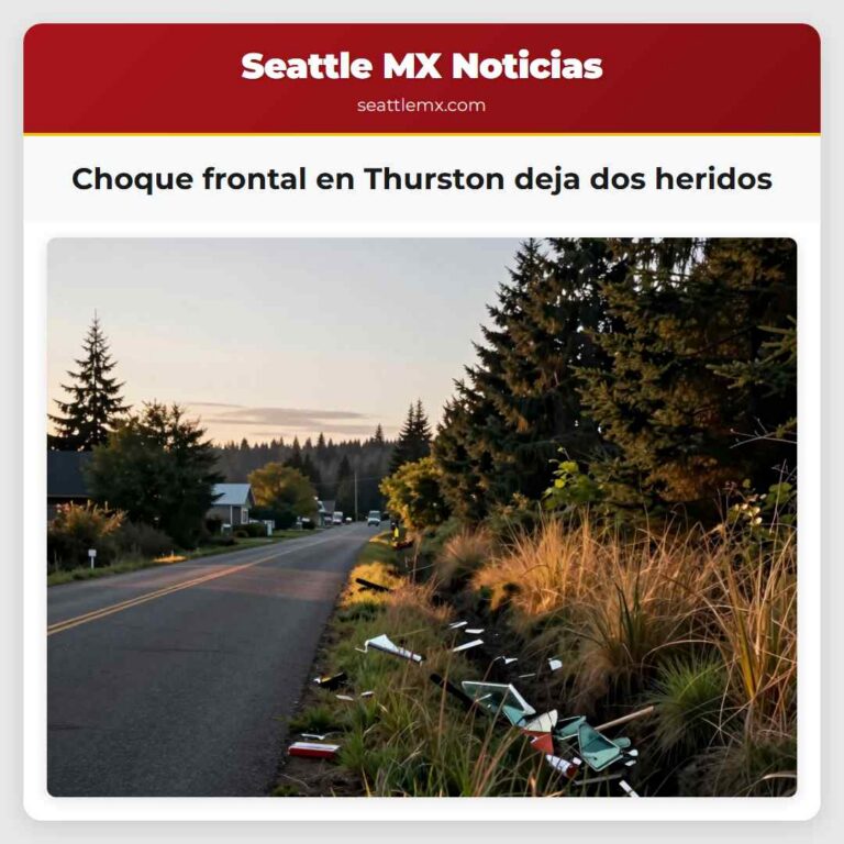 Choque frontal en Thurston deja dos heridos