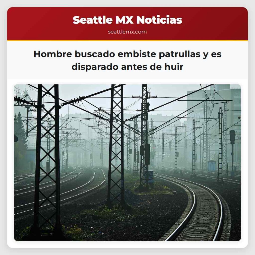 Hombre buscado embiste patrullas y es disparado