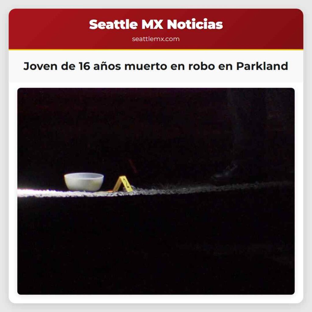 Joven de 16 años muerto en robo en Parkland