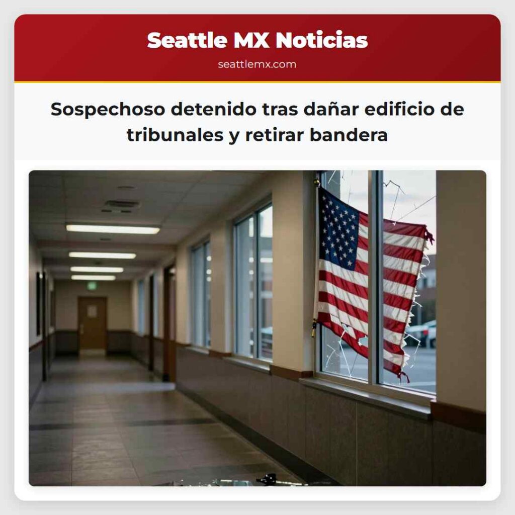 Sospechoso detenido tras dañar edificio de