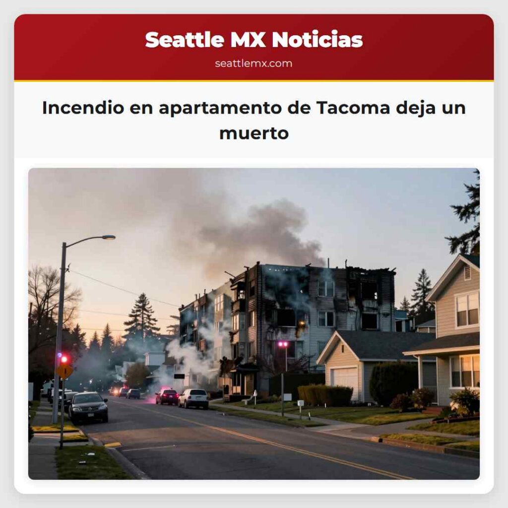 Noticias De Seattle 4 Incendio en apartamento de Tacoma deja un muerto