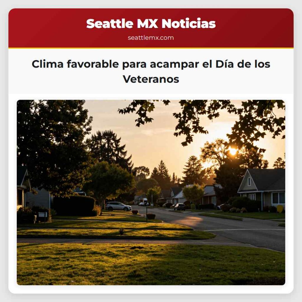 Clima favorable para acampar el Día de los