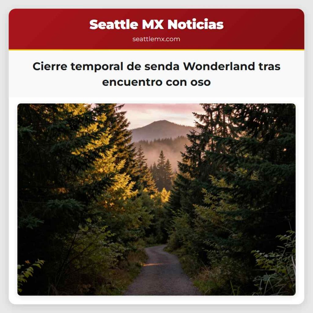 Cierre temporal de senda Wonderland tras