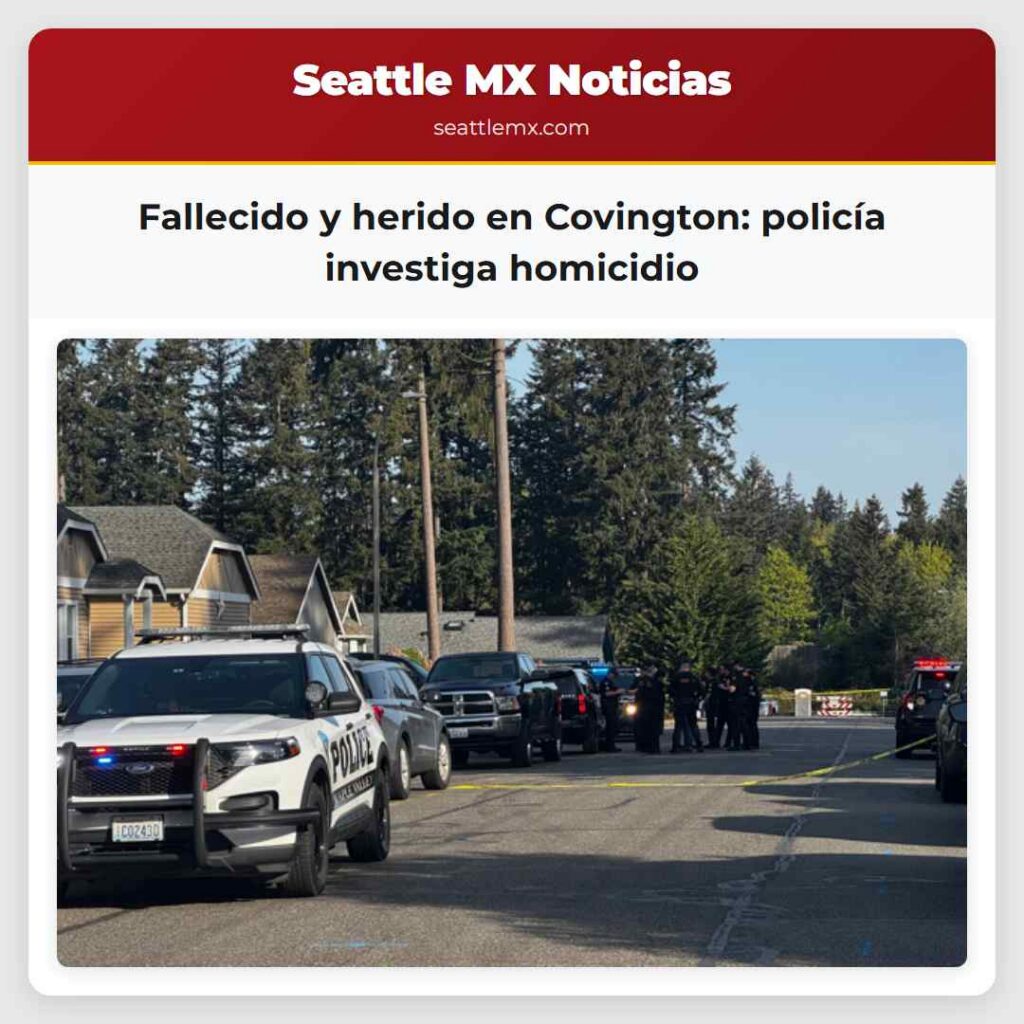 Fallecido y herido en Covington: policía