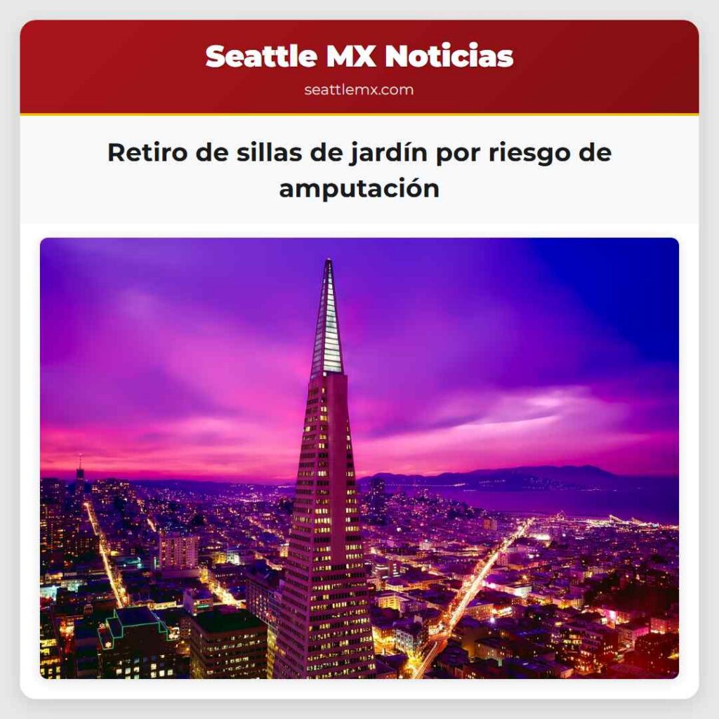 Retiro de sillas de jardín por riesgo de