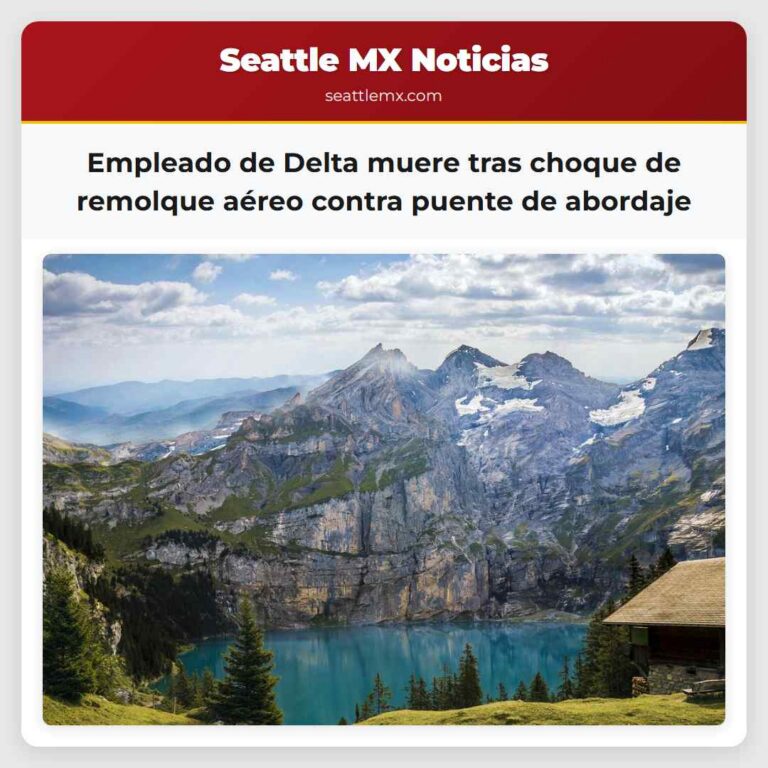 Empleado de Delta muere tras choque de remolque aéreo contra puente de abordaje