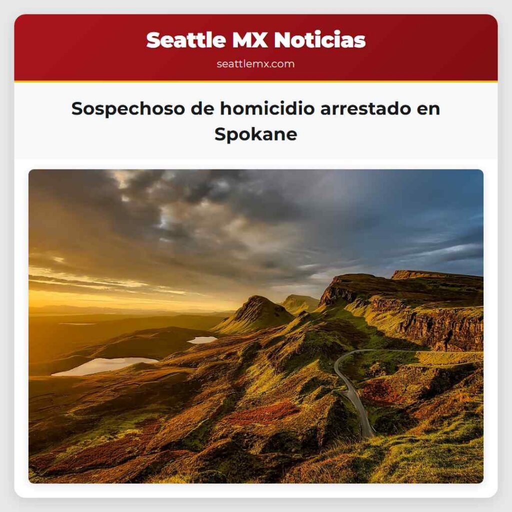 Sospechoso de homicidio arrestado en Spokane