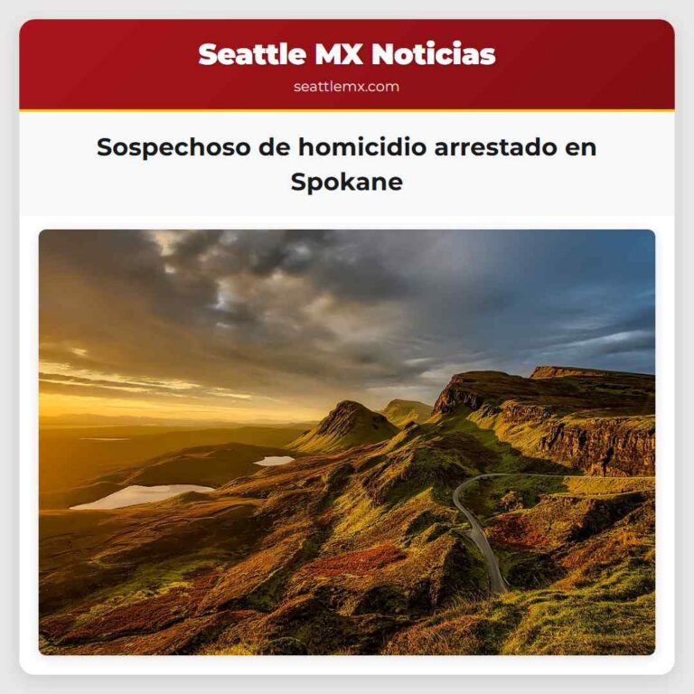 Sospechoso de homicidio arrestado en Spokane
