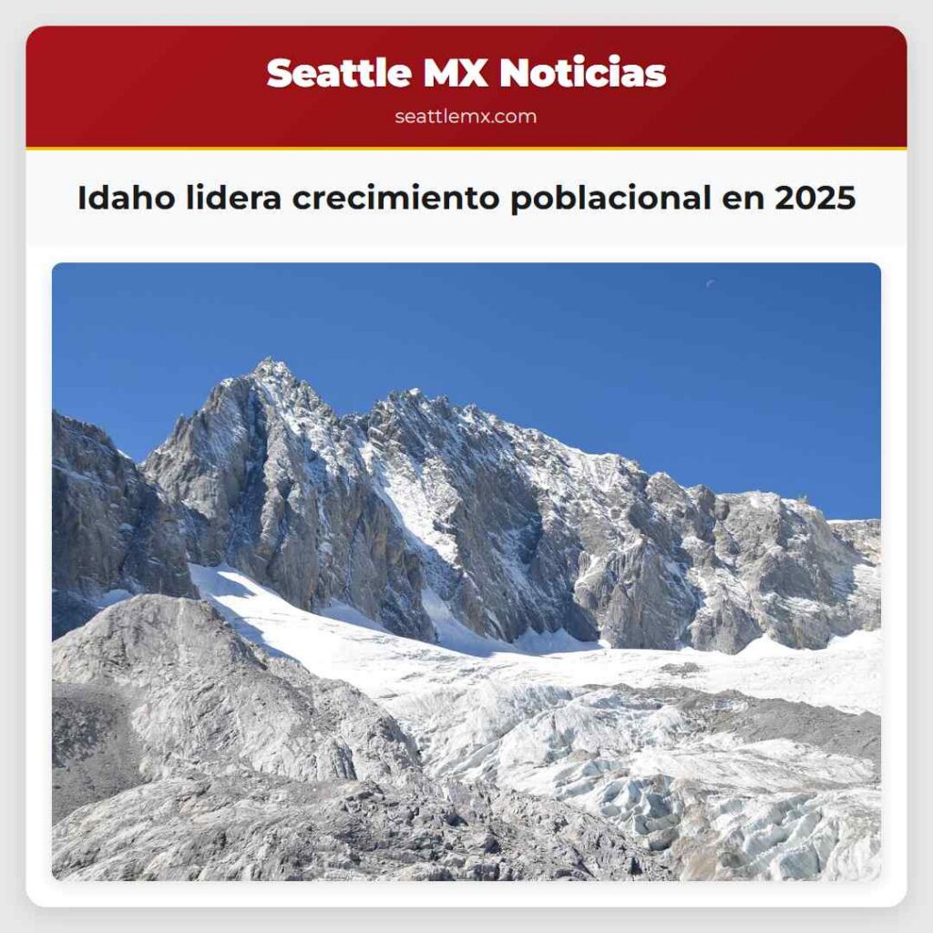 Idaho lidera crecimiento poblacional en 2025