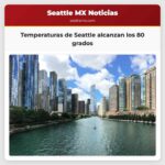 Temperaturas de Seattle alcanzan los 80 grados