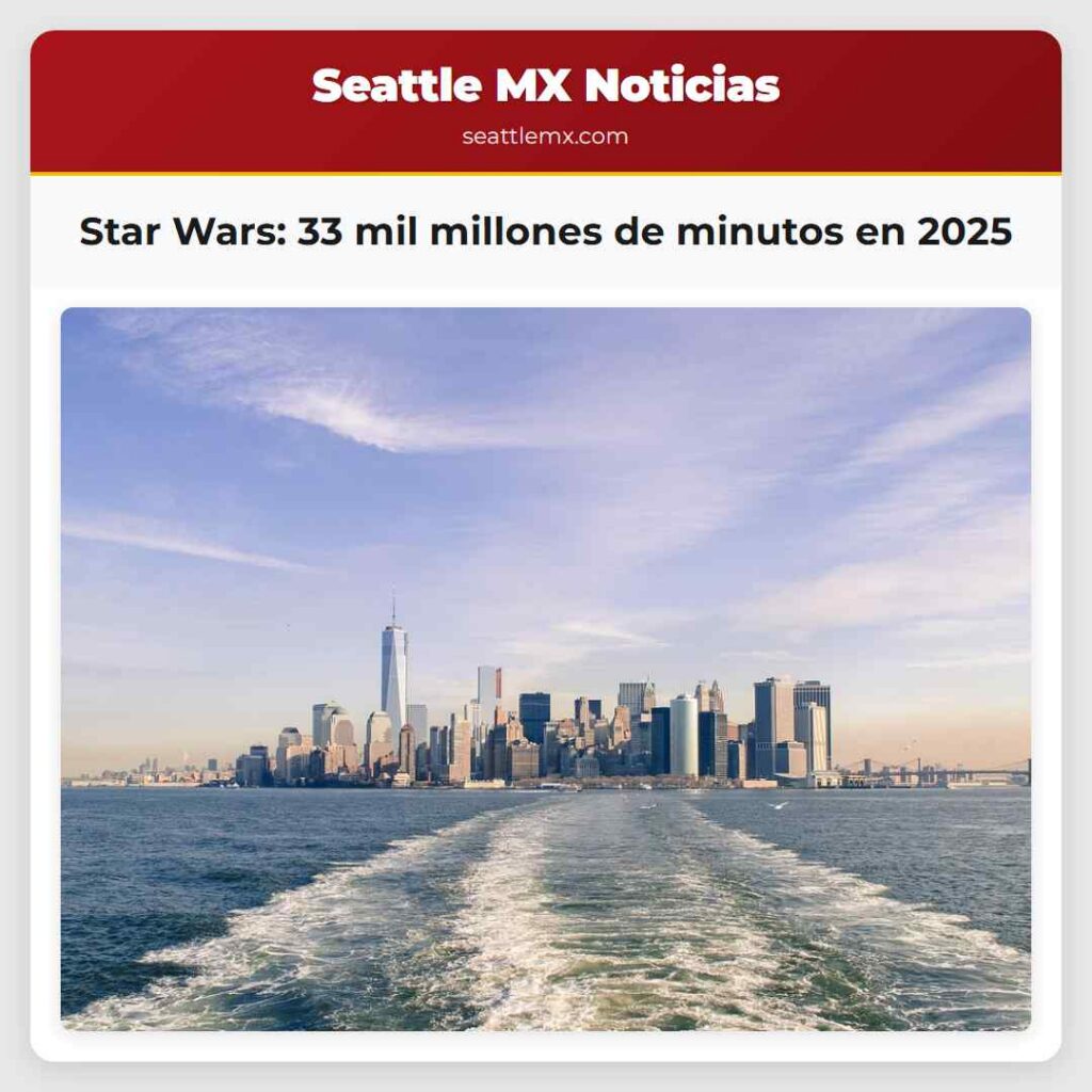Star Wars: 33 mil millones de minutos en 2025