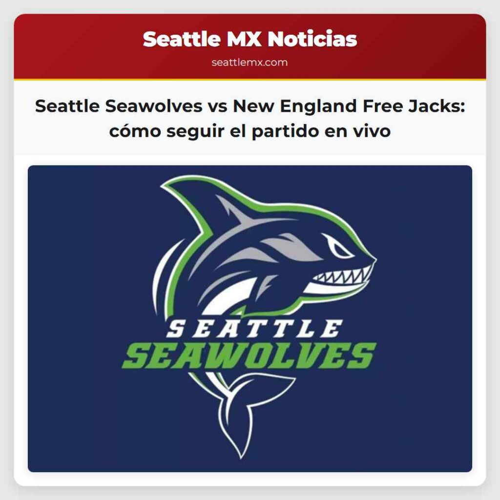 Seattle Seawolves vs New England Free Jacks: cómo