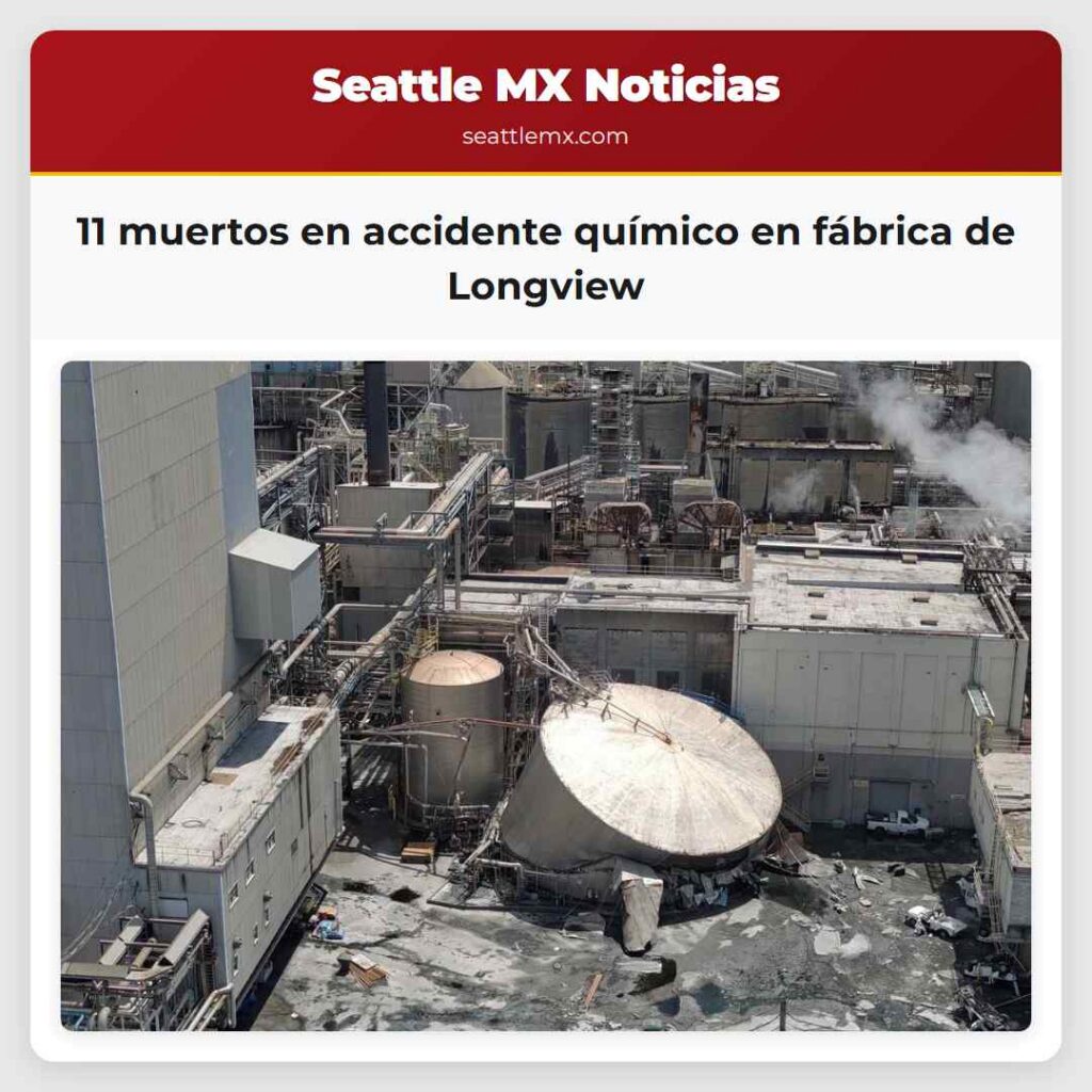 11 muertos en accidente químico en fábrica de